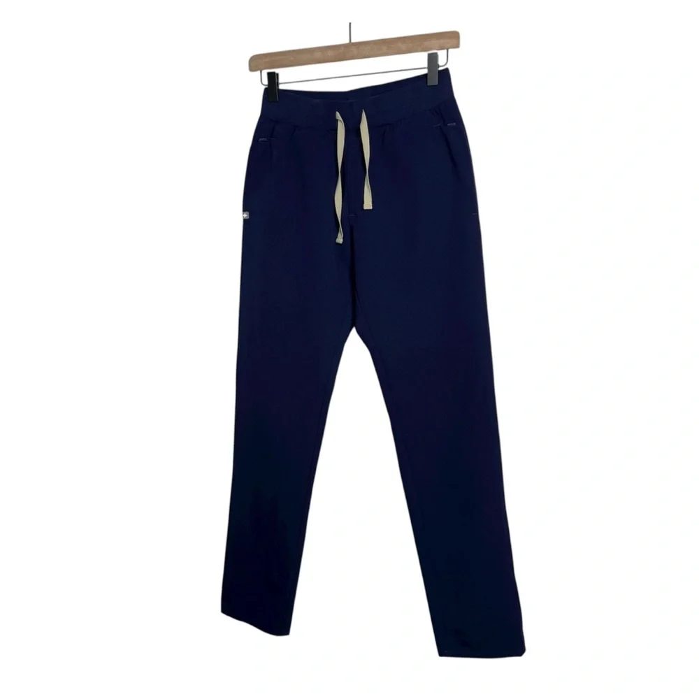 FIGS Technical Collection Navy Scrub Pants XS Snap Zip Pocket Style M19SW2002